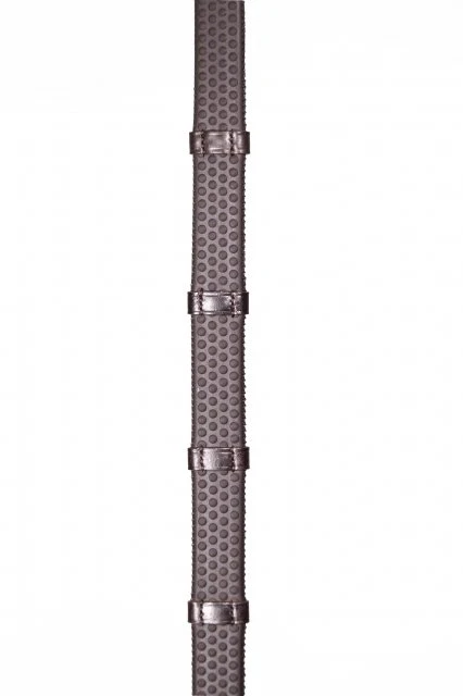 Henry James Bio Grip Hybrid Rubber Reins With Leather Stoppers - Image 2