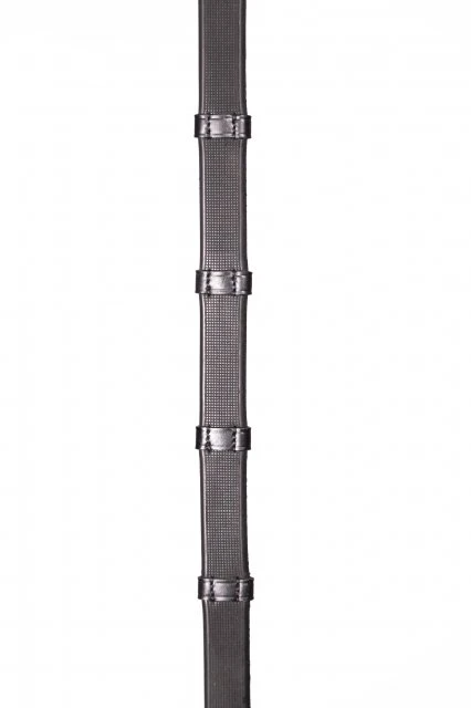 Henry James Smooth Eventer Hybrid Ribber Reins With Leather Stoppers