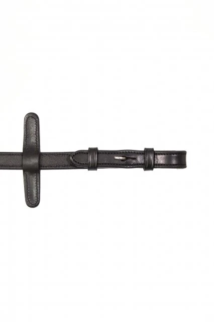Henry James Smooth Eventer Hybrid Ribber Reins With Leather Stoppers - Image 3