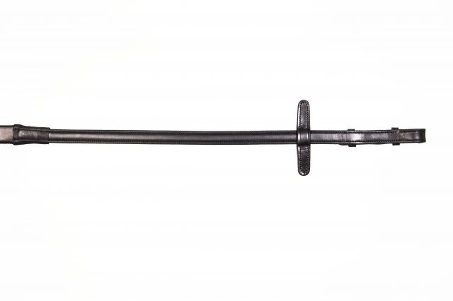 Henry James Smooth Eventer Hybrid Ribber Reins With Leather Stoppers - Image 4